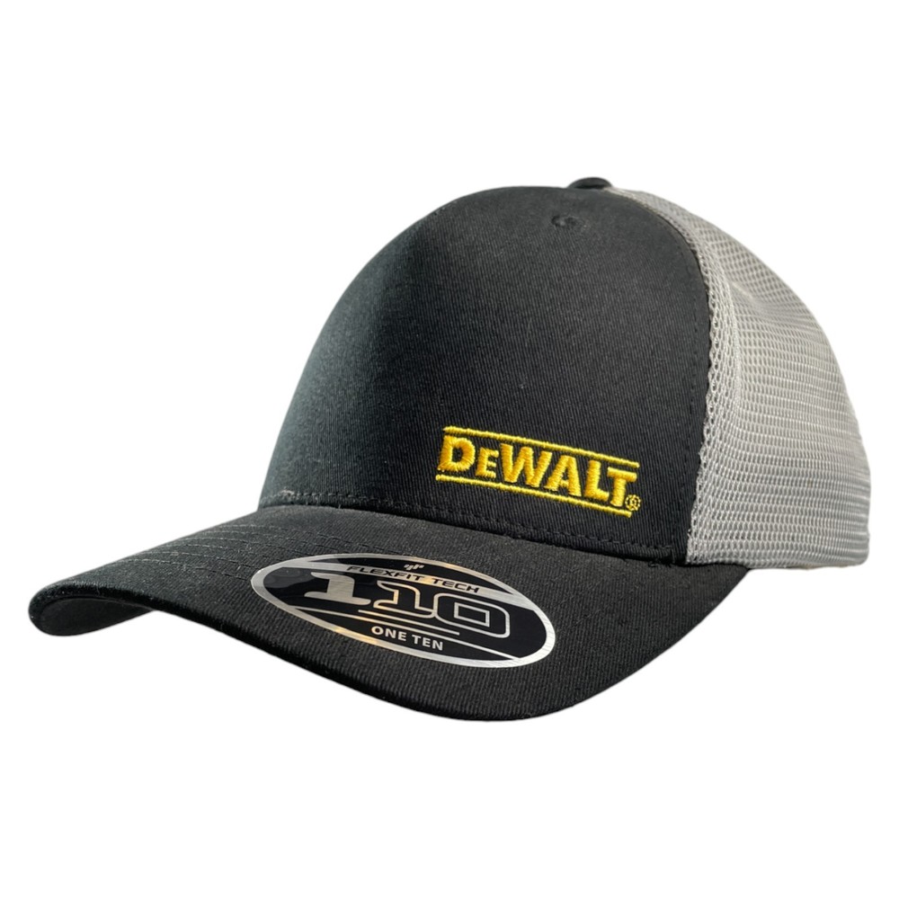 DEWALT Black & Gray Mesh Trucker Cap — One Size